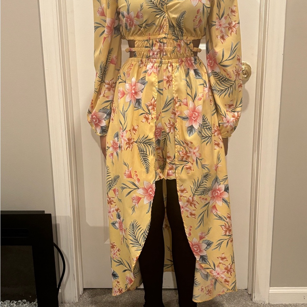 Floral Yellow Dress